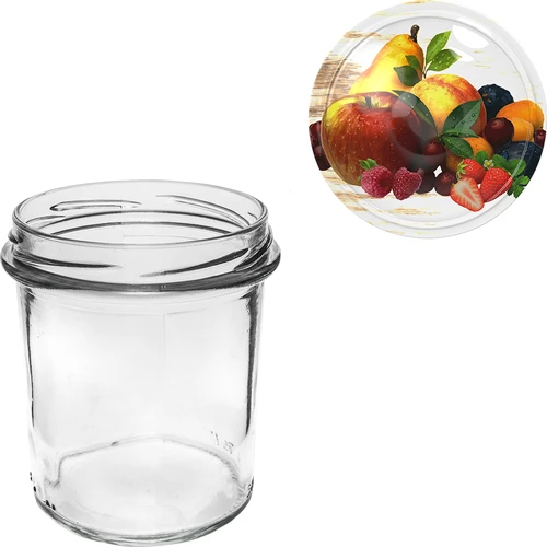 Tarro de 350 ml con tapa de colores - 6 uds. - 5