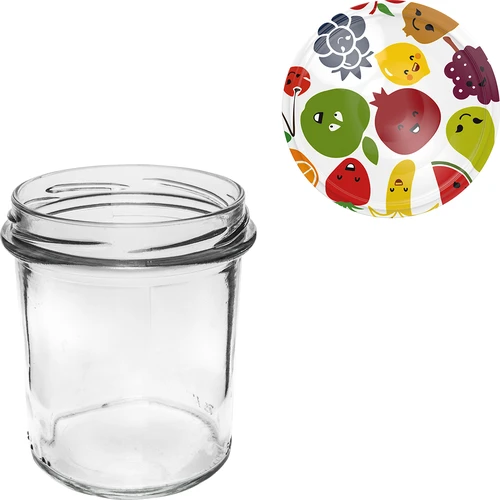 Tarro de 350 ml con tapa de colores - 6 uds. - 6