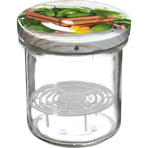 Tarro de 350ml con tapa fi82/6 y prensa - 6 unidades. - 3