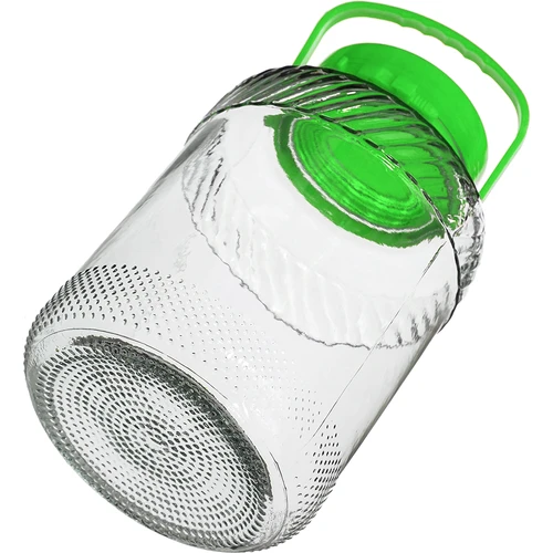 Tarro de 5L con pinzas - tapa verde - 4