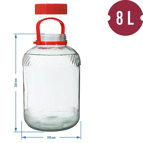 Tarro de 8L con tapa de plástico - 6