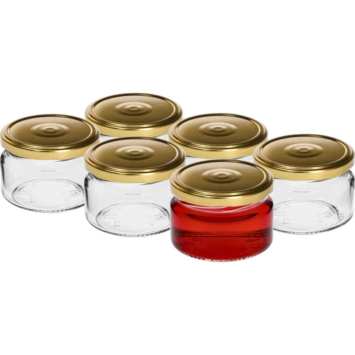 Tarro de caviar 200ml fi82/6 con tapa dorada 6uds - 2
