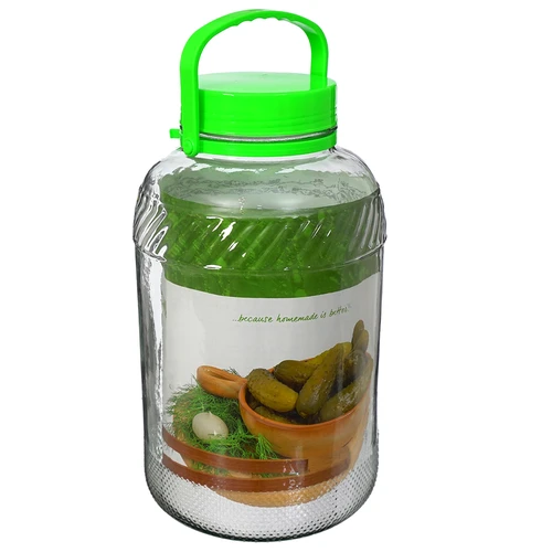 Tarro de vidrio de 8L con pinzas - 3