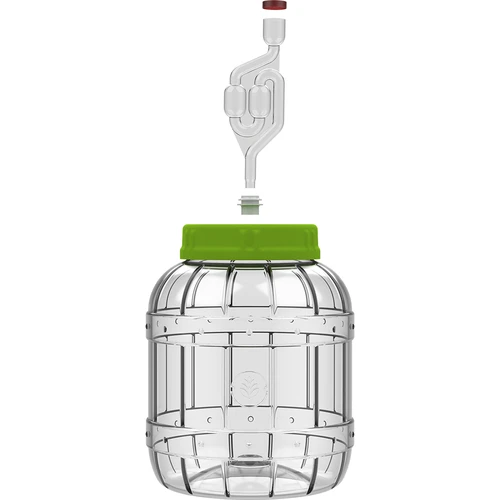 Tarro irrompible y multifuncional para fermentación de 3L - 4