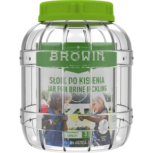 Tarro irrompible y multifuncional para fermentación de 3L - 3