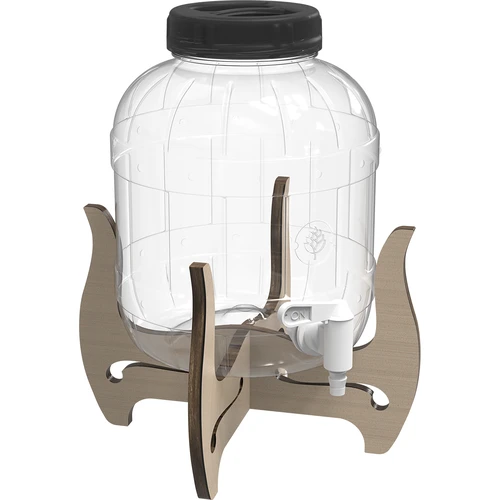 Tarro multifuncional con grifo 5L + soporte de madera - 4