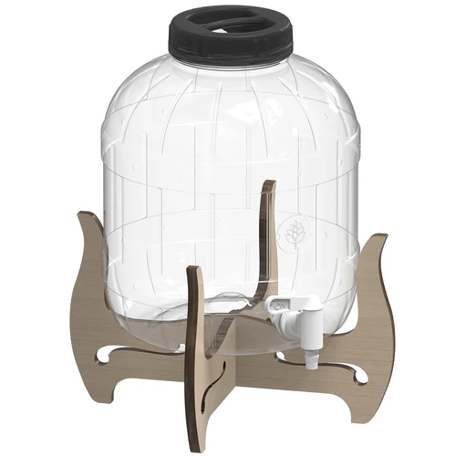 Tarro multifuncional con grifo 8L + soporte de madera - 4