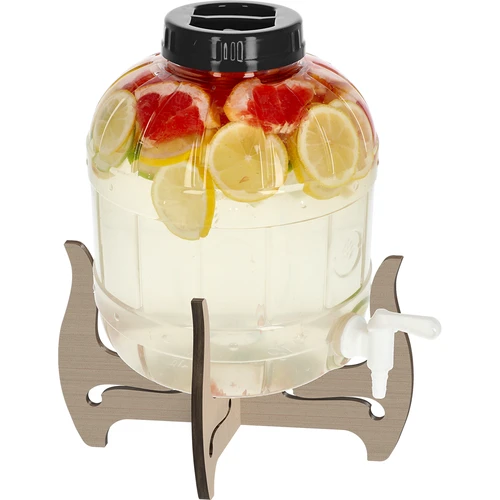 Tarro multifuncional con grifo 8L + soporte de madera - 3