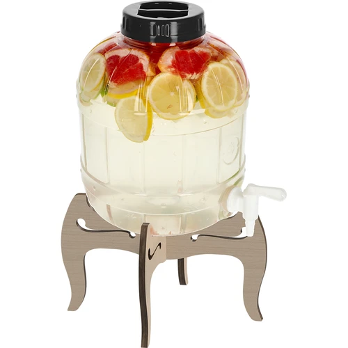 Tarro multifuncional con grifo 8L + soporte de madera  - 1 