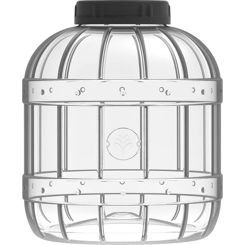 Tarro multifuncional con tapa negra, 3L - 3