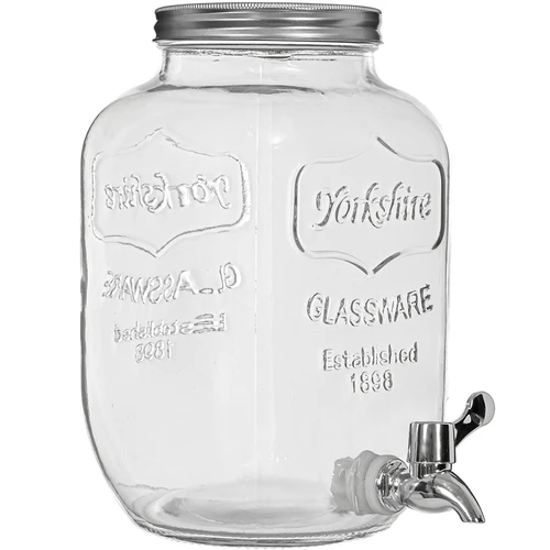 Tarro para limonada, con grifo - de vidrio, 4 L  - 1 