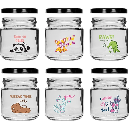 Tarro para niños TO 212ml con impresión y tapa. 6 unidades. - 3
