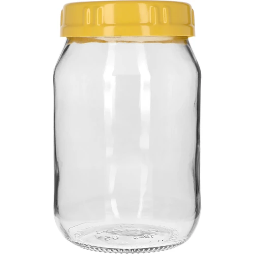 Tarro twist-off 1,7 L con tapa amarilla de plástico con asa, Ø 100 mm, 1 ud. - 2