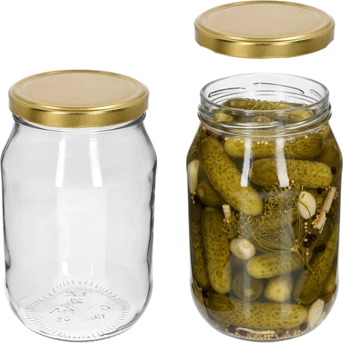 Tarro TO 1,7 L con tapa dorada fi 100/6, 1 ud. - 3