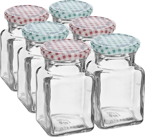 Tarro TO 150ml Cuatro esquinas fi53 tapa - 6uds.