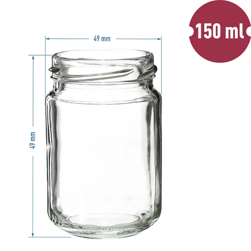 Tarro TO 156ml con tapa de color fi53/4 -6 unidades. - 7