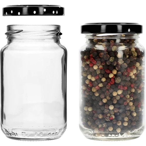 Tarro TO 190ml con tapa de color fi53 - 8uds. - 6