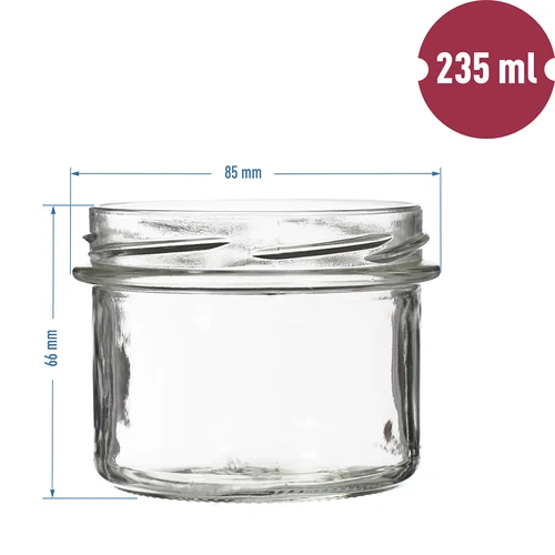 Tarro TO 235ml con tapa de color fi82/6 - 6 unidades - 5