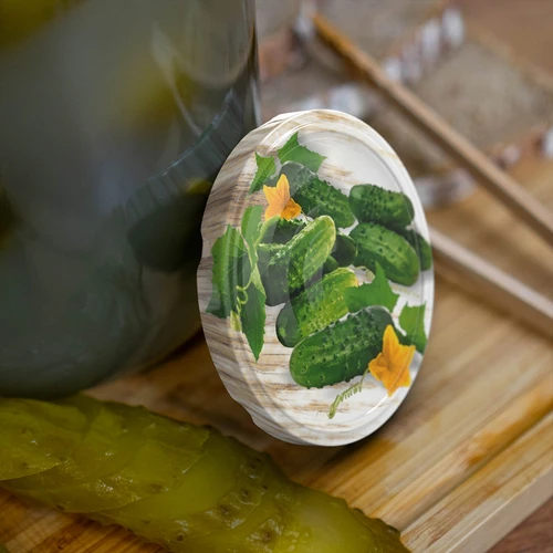 Tarro TO 2L - tapa de color + pinzas fi82/6 - 6