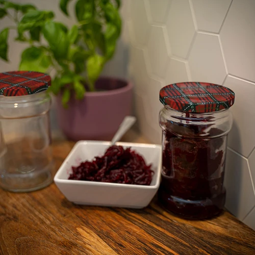 Tarro TO 300ml con tapa de color fi66 - 6 unidades. - 17