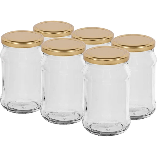 Tarro TO 300ml con tapa dorada fi66 - 6 unidades  - 1 