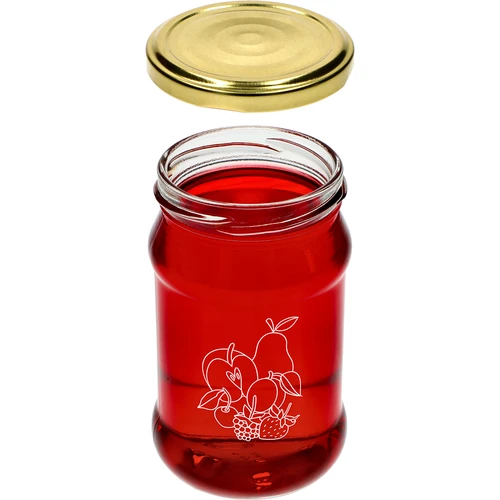 Tarro TO 300ml con tapa impresión frutas fi66 - 3uds. - 5
