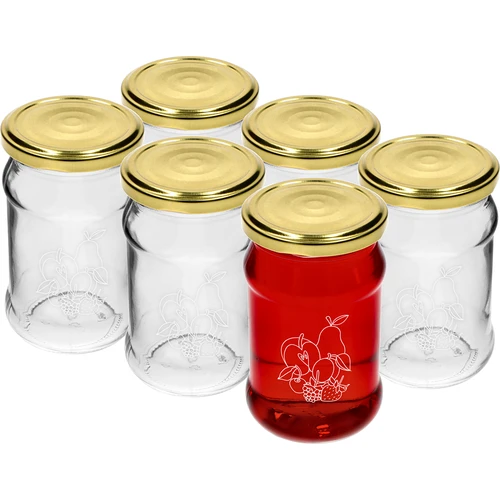Tarro TO 300ml tapa impresión Frutas fi66/4 - 6uds.  - 1 