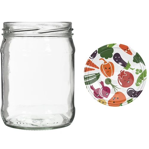 Tarro TO 500ml con tapa de color fi82/6 - 6uds. - 5