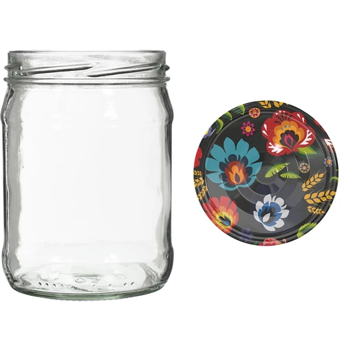 Tarro TO 500ml con tapa de color fi82/6 - 6uds. - 7
