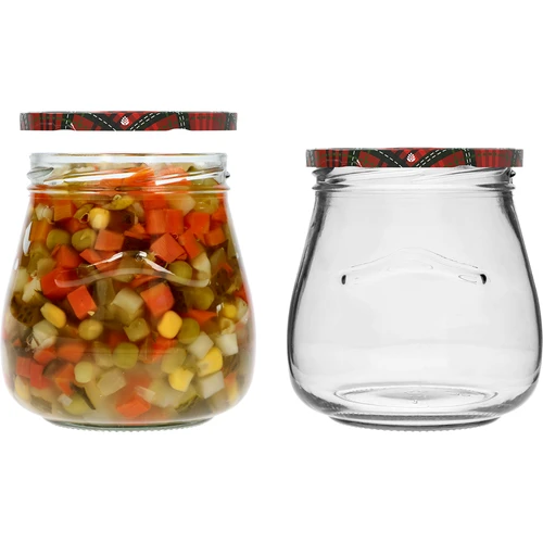 Tarro TO 500ml otra Ánfora cierre col. fi82/6 -6uds - 7
