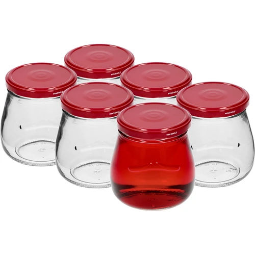 Tarro TO 500ml otra Ánfora tapa. burdeos fi82/6 -6uds - 2