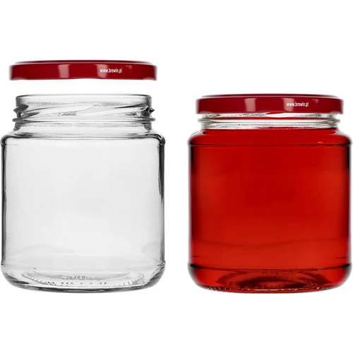 Tarro TO 580ml gordito con tapa bordo fi82/6 -6uds - 3