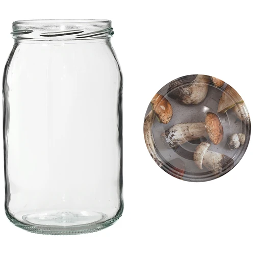 Tarro TO 900ml con tapa de colores fi82/6 - 6 unidades - 6