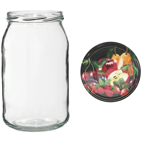 Tarro TO 900ml con tapa de colores fi82/6 - 6 unidades - 11