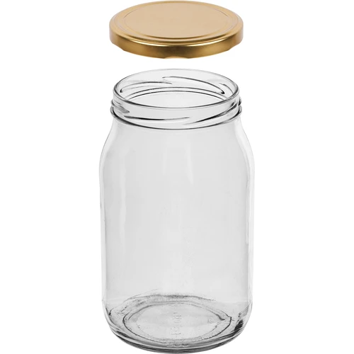 Tarro TO 900ml tapa dorada fi82/6 - 6uds. - 4