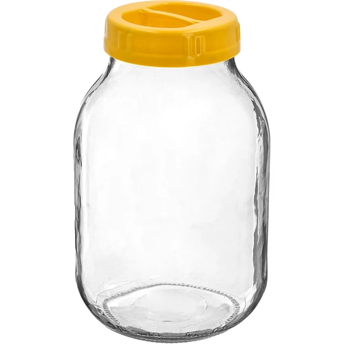 Tarro twist-off 3 L y tapa de plástico fi 100, con asa  - 1 