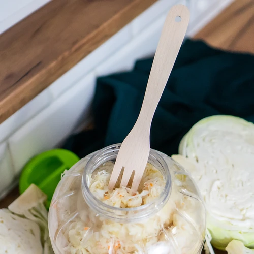 Tenedor de madera para col 25 cm - 3