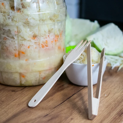 Tenedor de madera para col 25 cm - 4