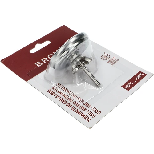 Termometr do grilla i BBQ, od 50 do +500°C, bimetaliczny, 5,3cm - 4