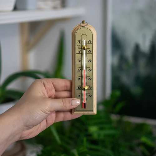 Termometr pokojowy ze złotą skalą (-10°C do +50°C) 16cm - 3