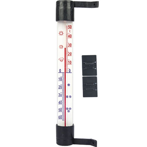 Termometr zewnętrzny antracytowy (-60°C do +50°C) 23cm