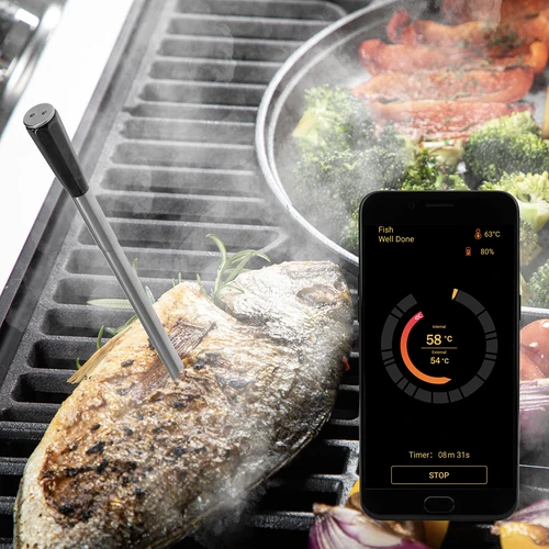 Termómetro culinario con sonda inalámbrica Bluetooth - 13
