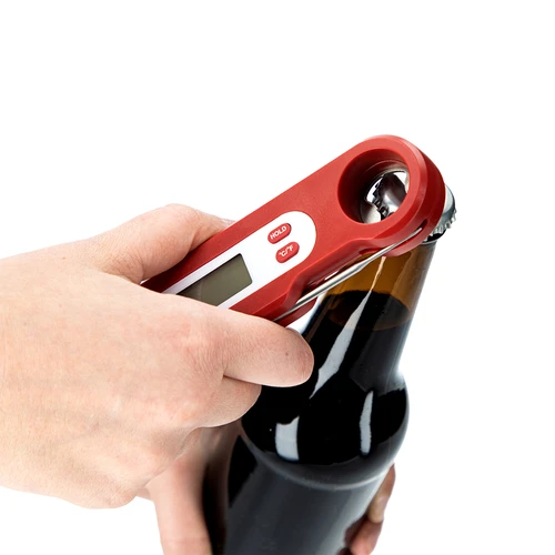 Termómetro culinario electrónico con sonda plegable (-50/+300℃), rojo - 6