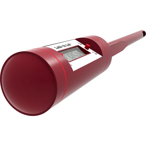 Termómetro electrónico de cocina con pantalla LCD (-20°C a +250°C), rojo - 4