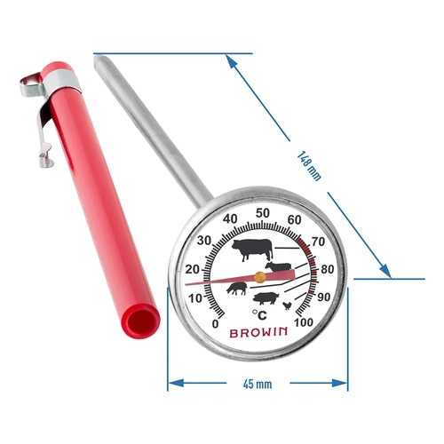 Termómetro de cocina con gráfico (0/100C) 12,5cm - 2