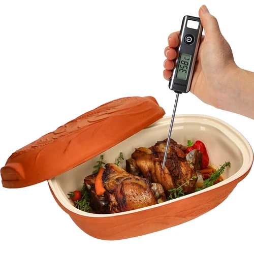 Termómetro de cocina electrónico, LCD (-50/200C) plateado - 7