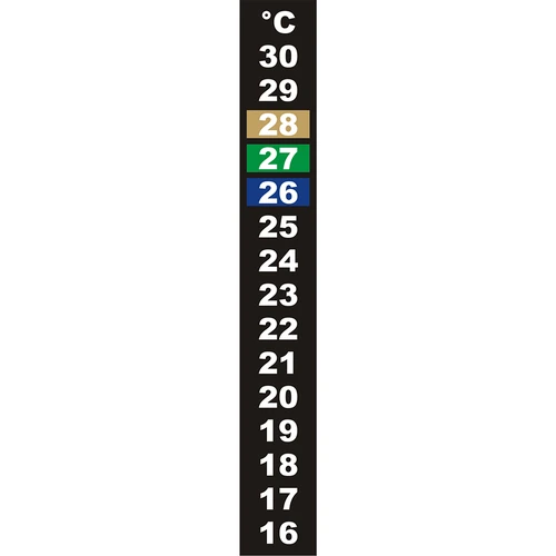 Termómetro de cristal líquido (16/30C) 13cm  - 1 