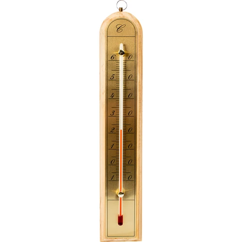 Termómetro de habitación con escala dorada (-10/60C) 28cm mix  - 1 