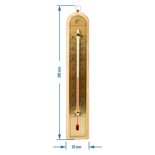 Termómetro de habitación con escala dorada (-10/60C) 28cm mix - 5