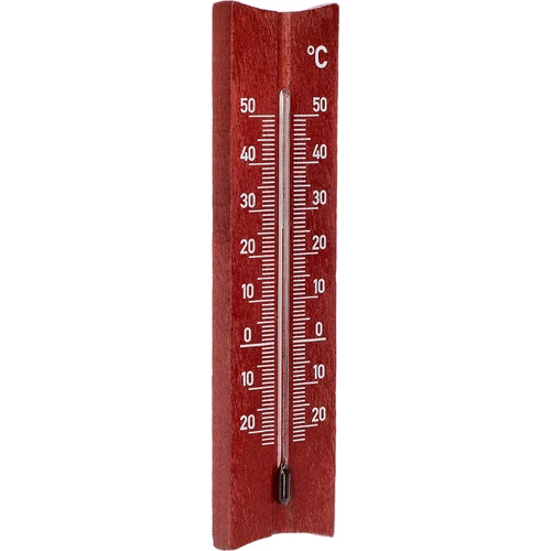 Termómetro de habitación de madera (-25/50°C) 15cm caoba - 2
